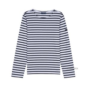 [세인트 제임스] FW25 공용 밍콰이어 모던 티셔츠 MINQUIERS MODERN NEIGE NOIR 119194