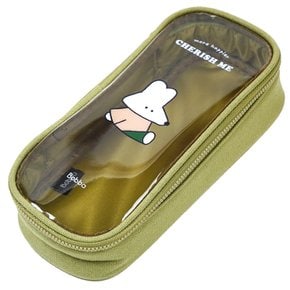 8000 보바 PVC 펜파우치 카키 [N4택배]