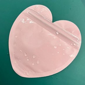 /느낌상점 컬러 하트 지퍼백 구디백 어린이집 유치원 생일 선물