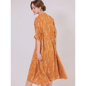 도트 프린트 롱 로브형 투웨이 원피스_P397232773