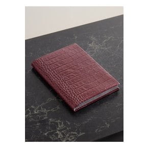 스마이슨 소호 크로커다일 이펙트 가죽 노트 버건디 46376663162874308