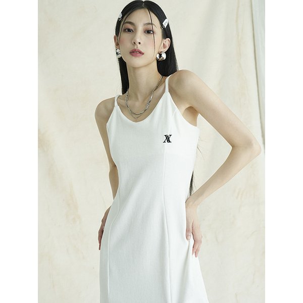 Veloa Sleeveless Dress WHITE
