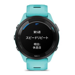 GARMIN(가민) ​​GPS 러닝 워치 Forerunner 265 Music Aqua [일본 정규품]