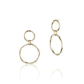 Tania two_ring earrings