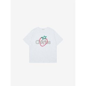 오버핏 엠보 그래픽 반팔 티셔츠 (TKIBG2873)