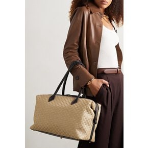 Perriand All Day Leather-trimmed Woven Straw Tote 베이지 1647597276636551