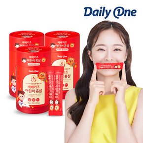 데일리원 베베키즈 어린이 홍삼 유아 아동 젤리 15g X 30포 3통