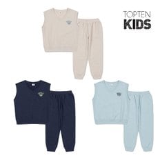탑텐키즈 23년 S/S 아동 미니테리 베스트 셋업  MKD3IP3001