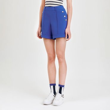 MARTINE GOLF [정상가 258000원]여성 금장버튼포인트 숏팬츠 D블루 (QW0DSL20545)
