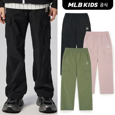 MLB키즈 (공식)24SS 베이직 카고우븐팬츠 (3color) 7AWPCP141