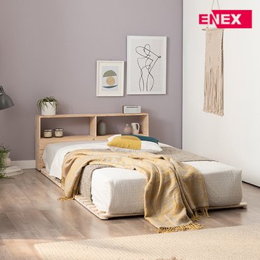 ENEX NEW 본 삼나무 원목 침대 깔판(S)-매트리스 불포함