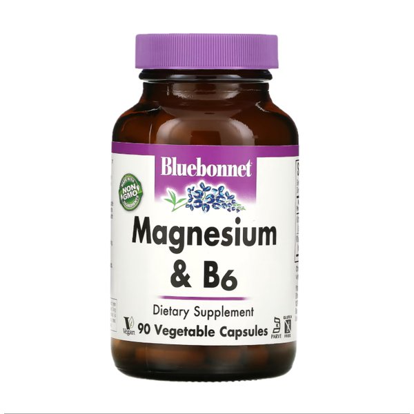 뉴트리션 마그네슘 & B6 90정 베지캡슐
