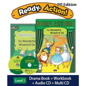 [A List] Ready Action Level 3: The Wonderful Wizard of Oz SB with CDs+WB