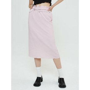 RELAXED SEERSUCKER SKIRT (LIGHT PINK)