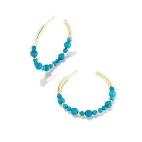 3479851 Kendra Scott 켄드라 스콧 조비 구슬로 장식된 후프 귀걸이