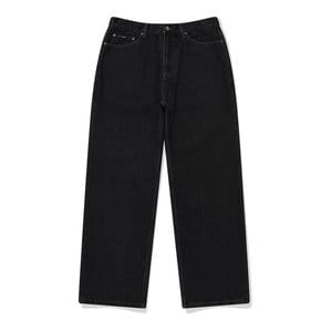 SP WIDE BIO WASHED DENIM PANTS-BLACK