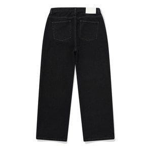 SP WIDE BIO WASHED DENIM PANTS-BLACK