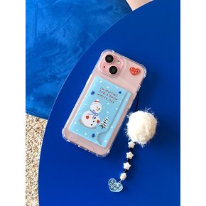 S25시리즈입고[카드탱크]Snow White-Sky Card Tank Jell-Hard Phonecase