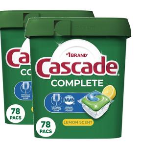 [해외직구] Cascade 캐스케이드 식기세척기세제 레몬향 78입 2팩