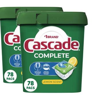 캐스케이드 [해외직구] Cascade 캐스케이드 식기세척기세제 레몬향 78입 2팩