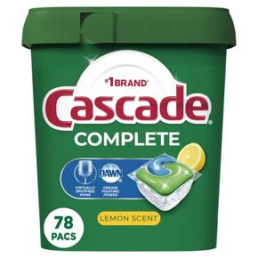 [해외직구] Cascade 캐스케이드 식기세척기세제 레몬향 78입 2팩