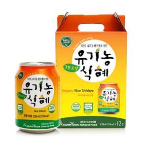 유기농식혜 238ml 12캔 선물세트