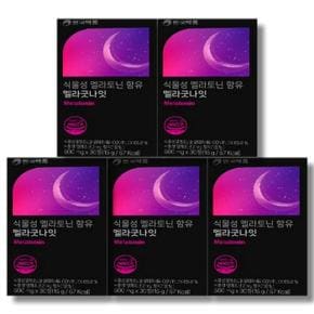 안국약품 식물성 멜라토닌 멜라굿나잇 30정 5박스
