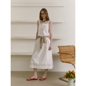 PUNCHING LACE FLARE SKIRT (sand ivory)