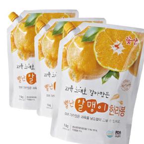 꽃샘 별난 알맹이 한라봉 1kg 3개