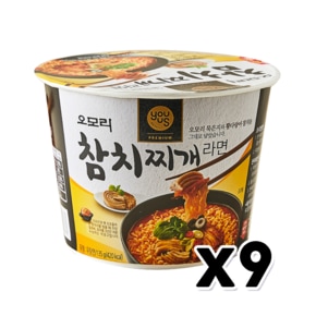 오모리 참치찌개라면 큰컵 135g x 9개