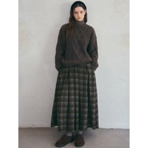 Homely Cable Knit_Deep Brown(O25-KN28)