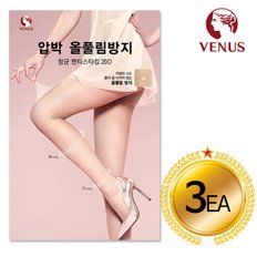 [비너스] VN_VST1172 압박올풀림 방지 스타킹 x3개 (살구,커피,블랙/M-L)