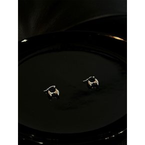 [925 silver] dark night earring