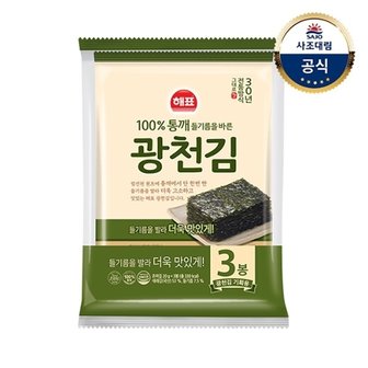 대림선 [사조대림] 해표광천김 (20g x3번들/전장) x1개