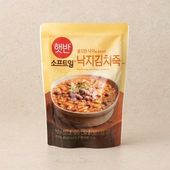 햇반 소프트밀 낙지김치죽 420g