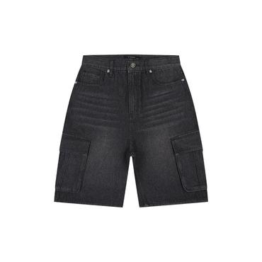 원더플레이스 [더블유 스탠다드] 남녀공용 CARGO DENIM HALF PANTS [2COLOR]