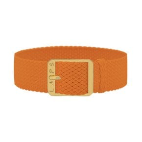 [18mm] Perlon Watch Strap (Orange Gold)_