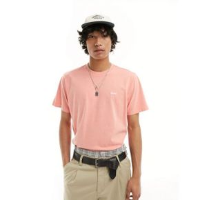 피그먼트 다이 숏슬리브 반팔티 티셔츠 인 핑크 8857354