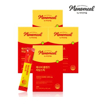 비타민마을 모노밀 애사비 클렌즈 저당스틱 5g x 30포 4박스 (총 120포)