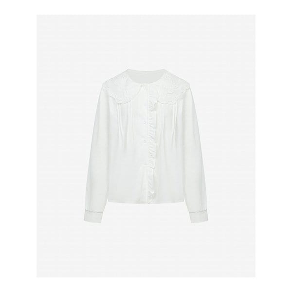 코듀로이 펀칭 카라 블라우스 (TMBAB2411)