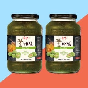 꽃샘 꿀매실차골드 1kg 2개세트 제품