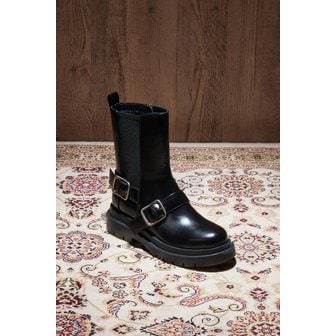 슈콤마보니 Buckle chelsea boots(black) DG3CW24521BLK