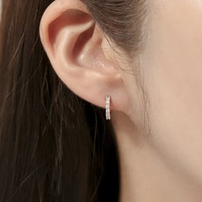 데일리 큐빅 원터치 로즈골드 여성 귀걸이 OTE121705QPW