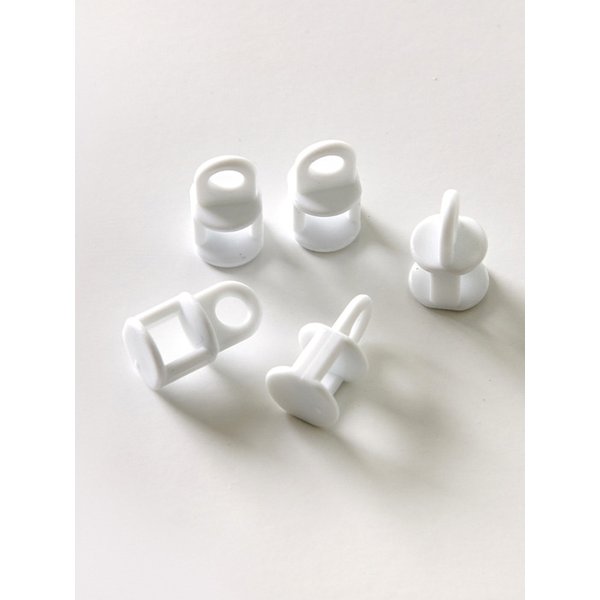 커튼 플라스틱 레일 롤러 화이트 1세트 10개 설치 부자재