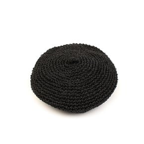 Rattan Black Beret 라탄베레모