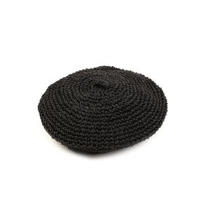 Rattan Black Beret 라탄베레모