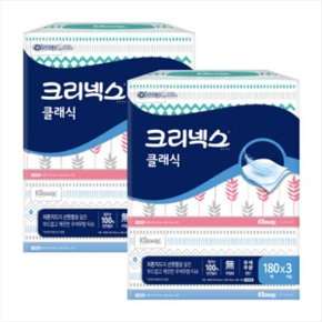 크리넥스 클래식S 180매 3입 2팩 각티슈 미용티슈