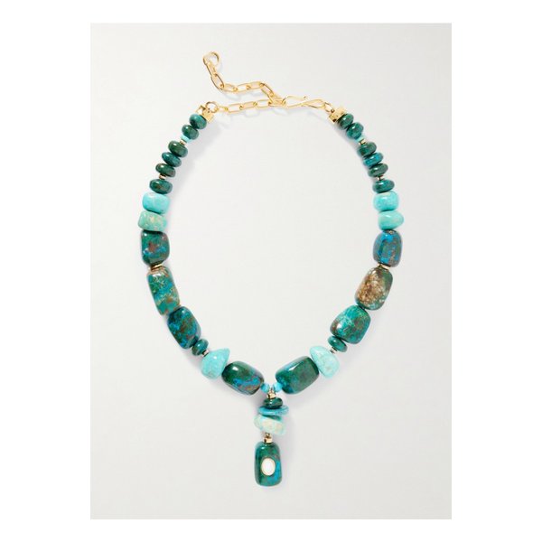 리지 포르투나토 안다멘토 골드 도금 멀티스톤 네크리스 블루 46376663162907502