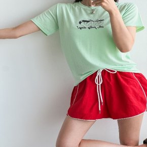여자 반팔 레터링 프린트 3컬러 여름 티셔츠