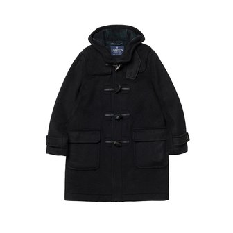 런던트레디션 Mens Erica Duffle Coat - Black BW 5